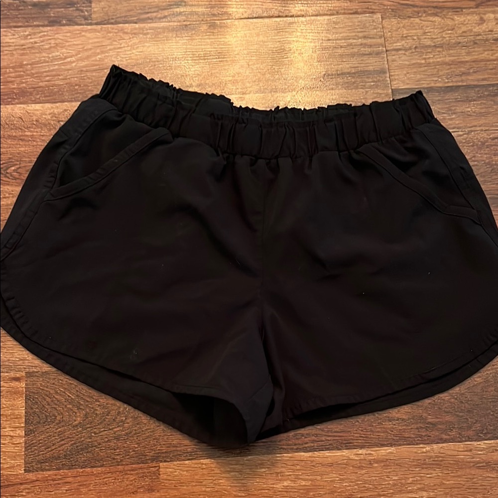 RBX Black Athletic Shorts Lightweight Elastic Waist